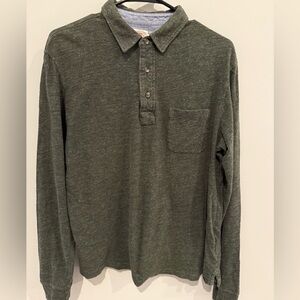 Faherty Organic Cotton Shirt in Olive